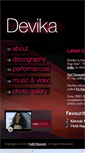 Mobile Screenshot of devikasmusic.com